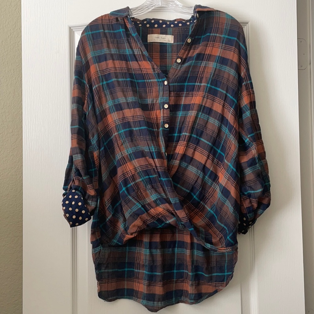 Anthropologie plaid shirt